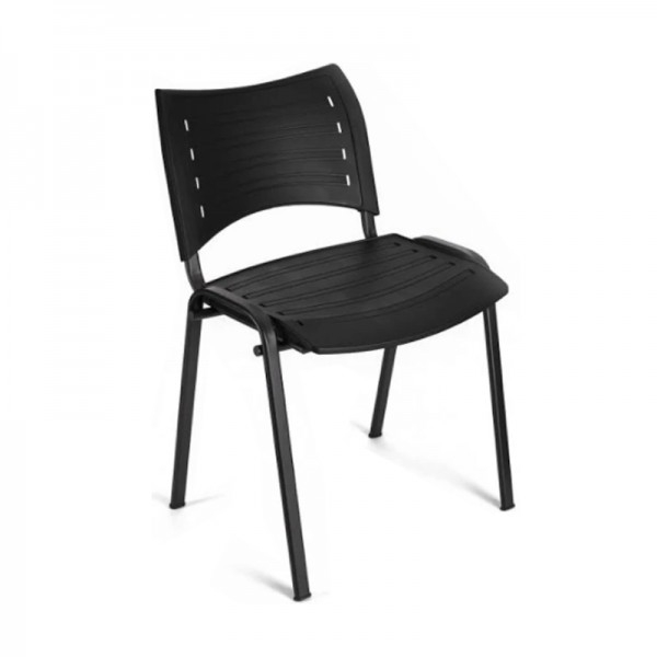 Chaise intelligente avec structure en époxy noir et coque en plastique noir